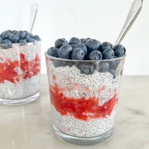 Chia Pudding Fourth of July