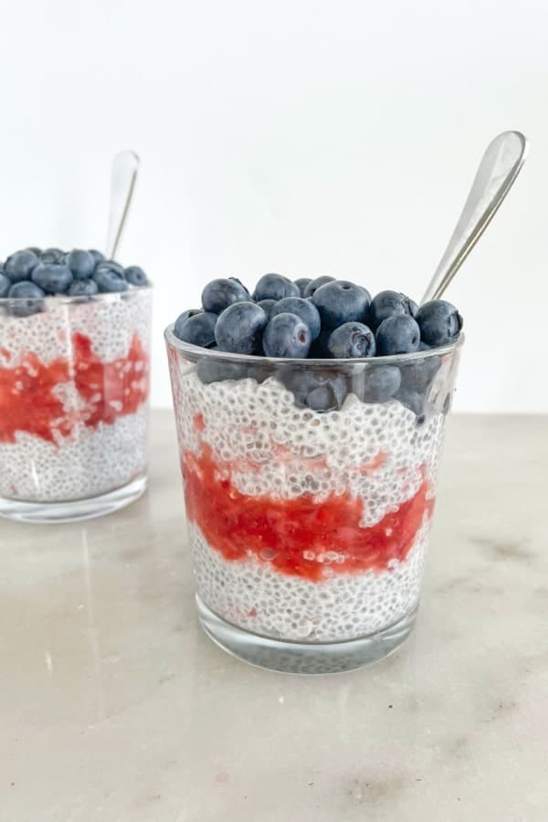 Chia Pudding Fourth of July