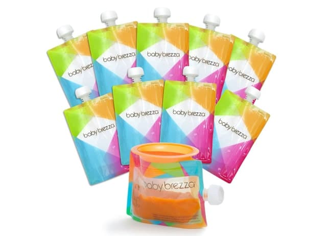 Reusable Baby Food Storage Pouches, 10 Pack