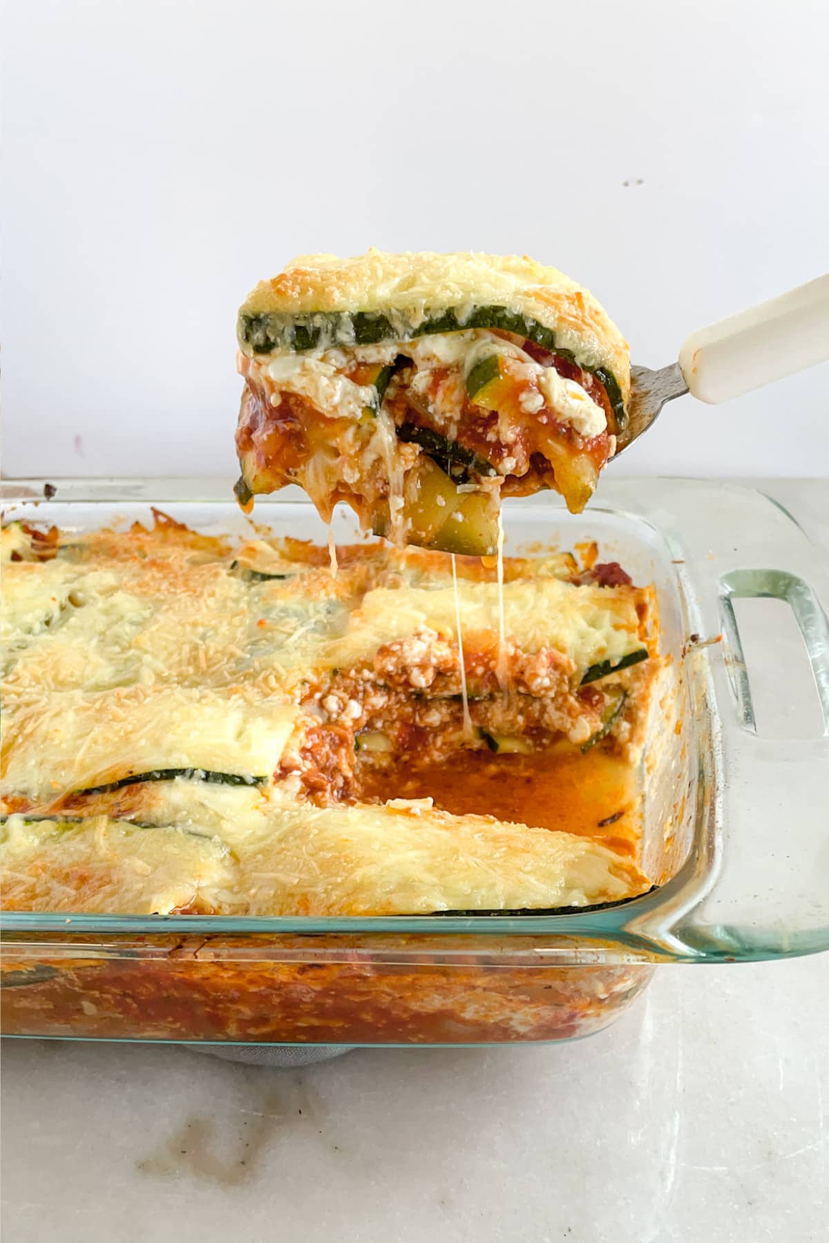 Slice of zucchini Lasagna