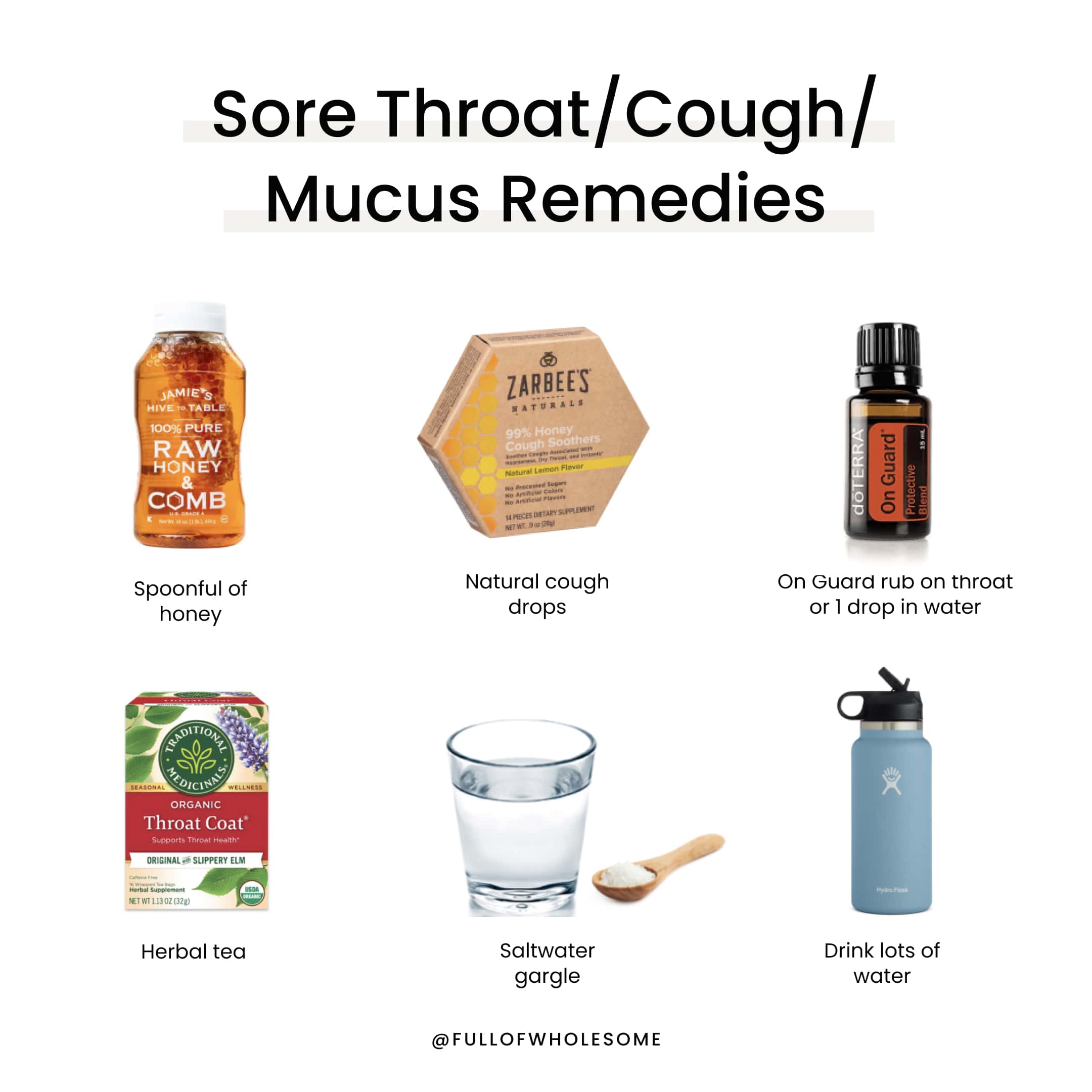 Natural sore throat